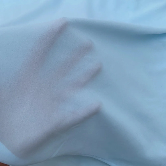 Express baby blue chiffon three quarter sleeve top - Picture 4 of 4